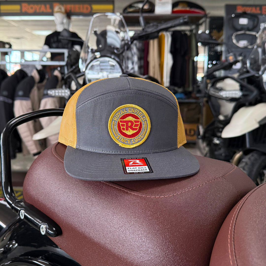 Hat: Royal Enfield The Bullet (Gray and Gold)