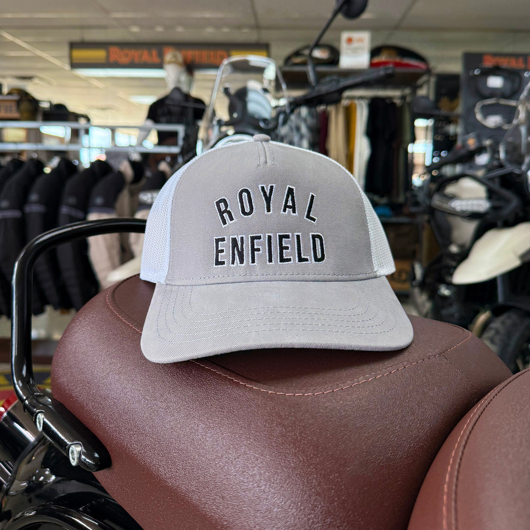 Hat: Royal Enfield The Shifter (Gray & White)