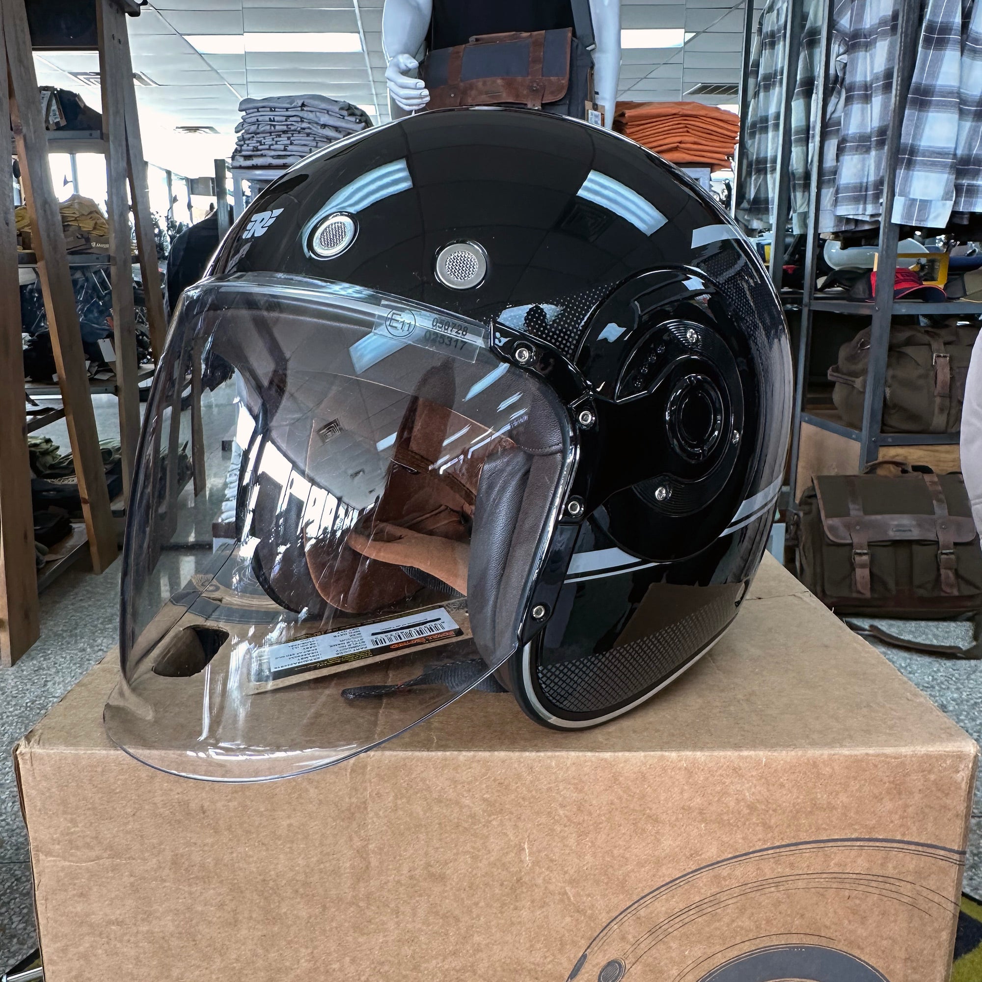Helmets: Royal Enfield NEO MLG 1901 3/4 Motorcycle Helmet –