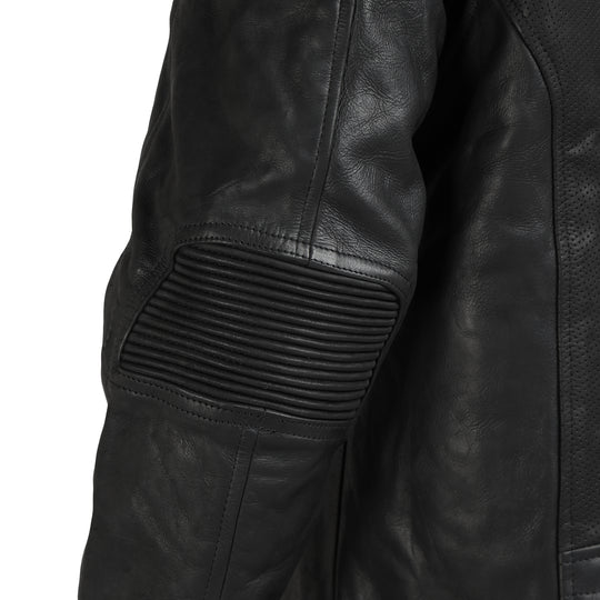 Jacket: Classic Leather Jacket (Black)