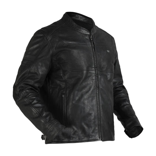 Jacket: Classic Leather Jacket (Black)