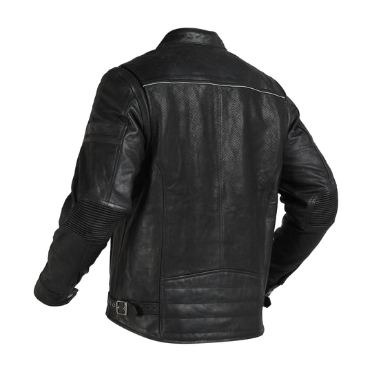 Jacket: Classic Leather Jacket (Black)
