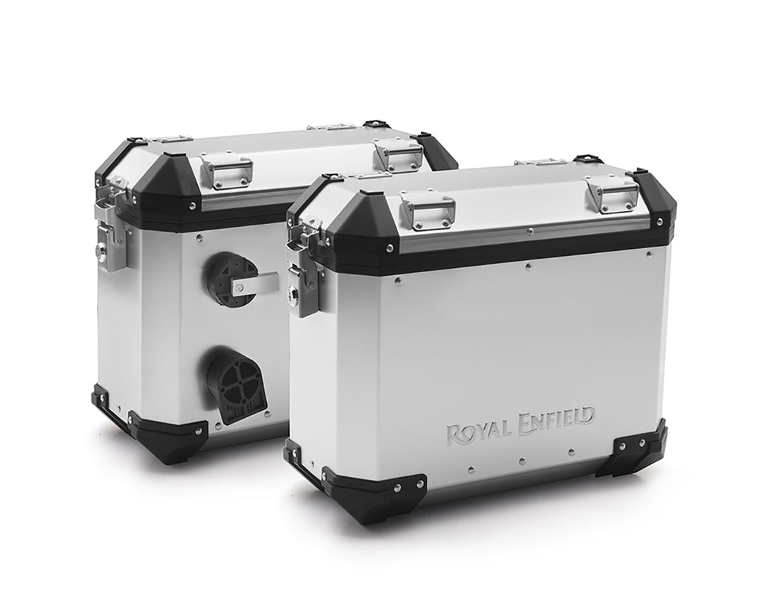 Royal Enfield Silver Adventure Panniers (Pair) 1990200