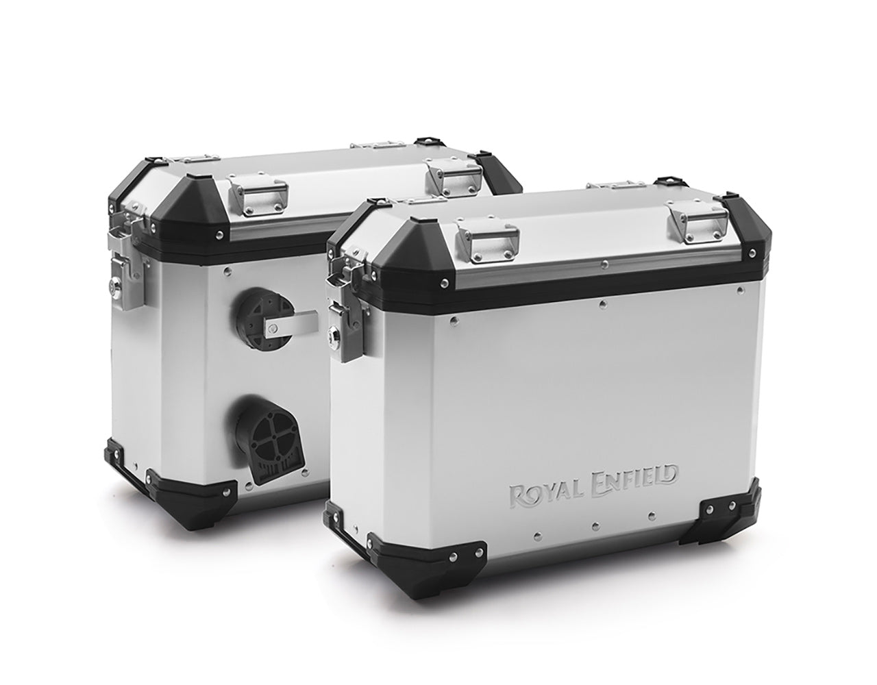 Royal Enfield Silver Adventure Panniers (Pair) 1990200