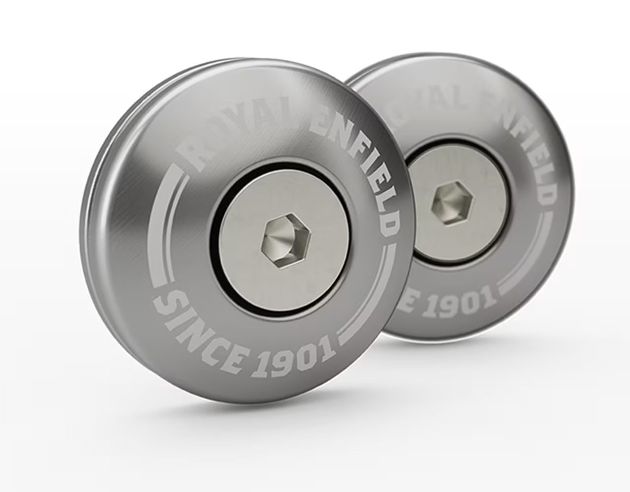 Royal Enfield Bar End Finishers (Silver) 1990457