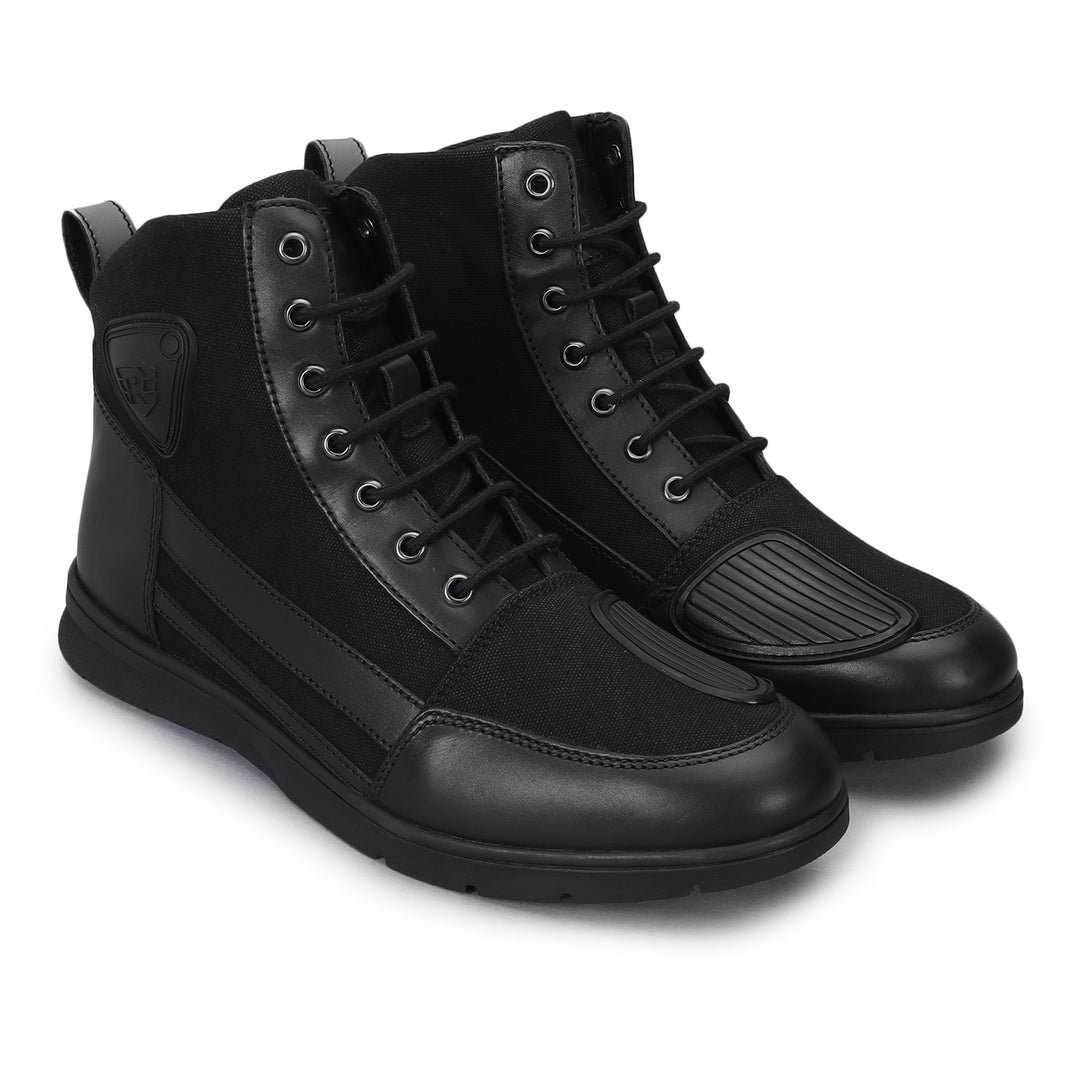 Shoes: Urban Mid Top Boot (Black)