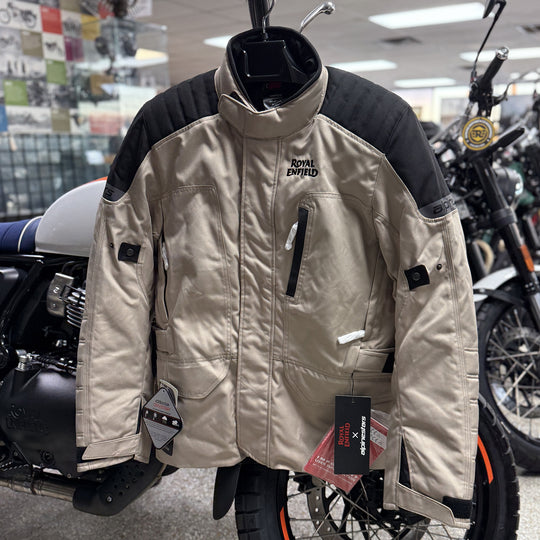 Jacket: Alpinestars Royal Enfield Gravity Drystar Riding Jacket (Khaki)