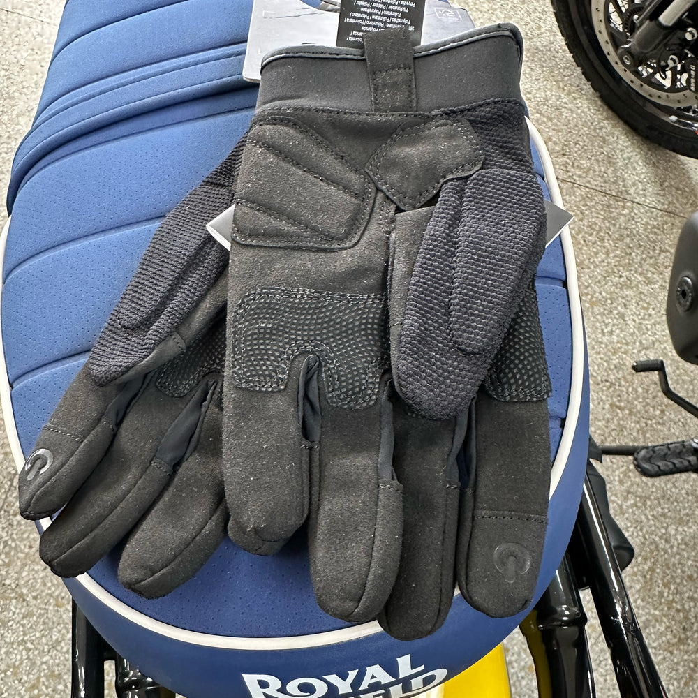 Gloves: Royal Enfield MX Lite (black/dark gray) Motorcycle Gloves