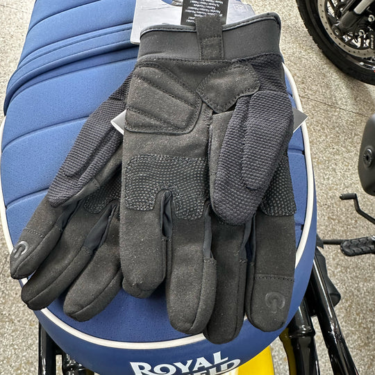 Gloves: Royal Enfield MX Lite (black/dark gray) Motorcycle Gloves