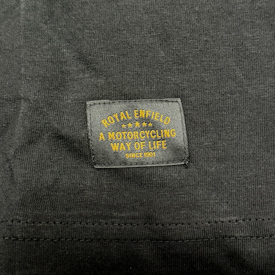 T-Shirt: Royal Enfield "Raised Letters" (black)