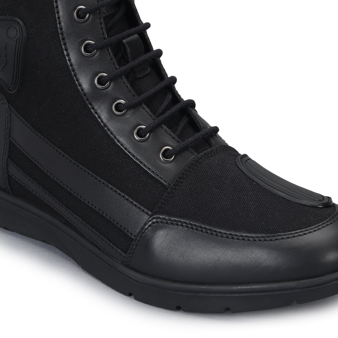 Shoes: Urban Mid Top Boot (Black)