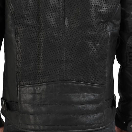 Jacket: Classic Leather Jacket (Black)