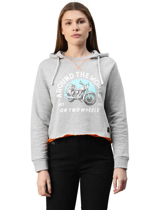 Long Sleeve: Women's Around the World Hoody (gray)