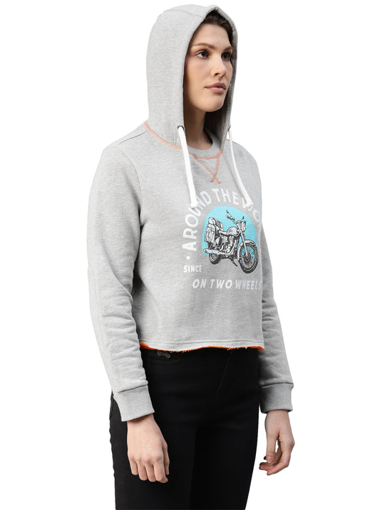 Long Sleeve: Women's Around the World Hoody (gray)
