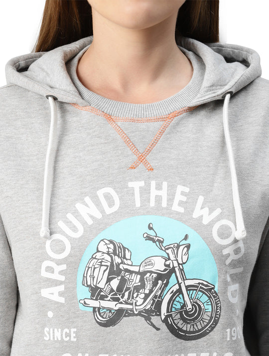 Long Sleeve: Women's Around the World Hoody (gray)