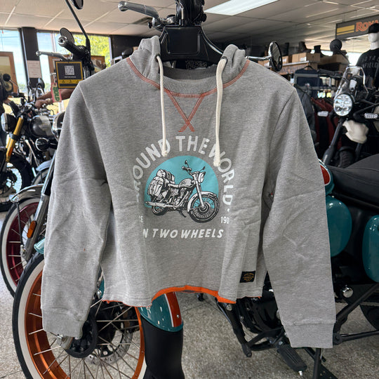 Long Sleeve: Women's Around the World Hoody (gray)