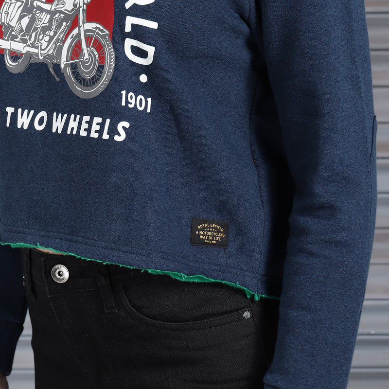 Long Sleeve: Women's Around the World Hoody (navy)