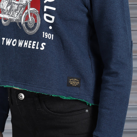 Long Sleeve: Women's Around the World Hoody (navy)