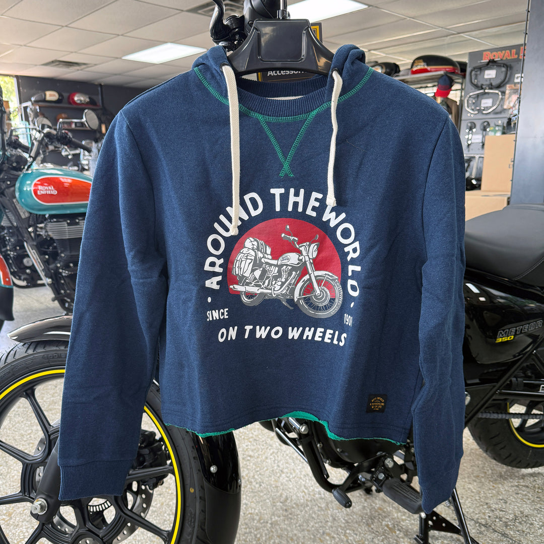 Long Sleeve: Women's Around the World Hoody (navy)