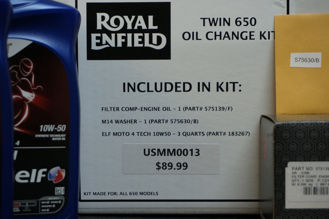 Royal Enfield Oil Change Kit For 650 Motorcycles