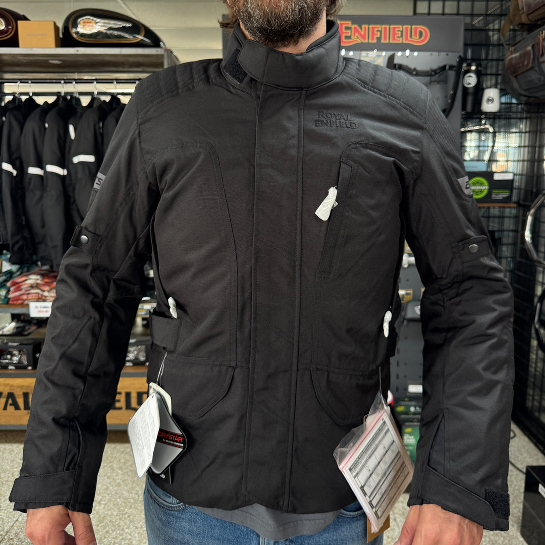 Jacket: Alpinestars Royal Enfield Gravity Drystar Riding Jacket (Black)