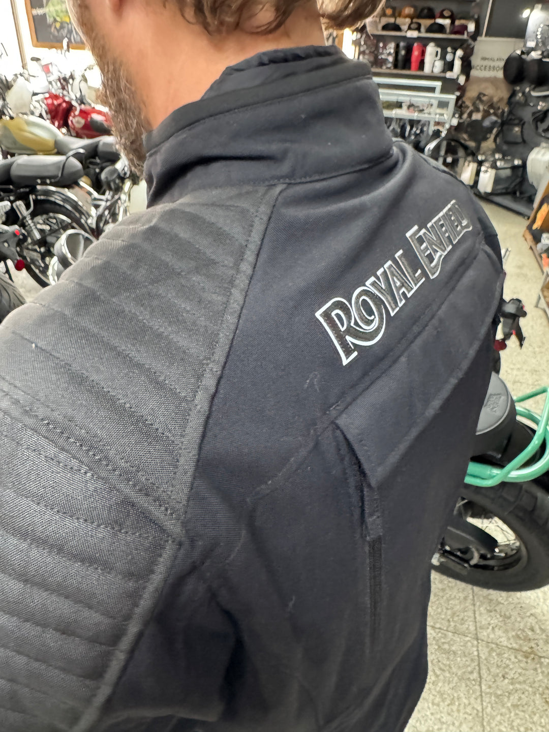 Jacket: Nirvik Riding Jacket (Black) Logo
