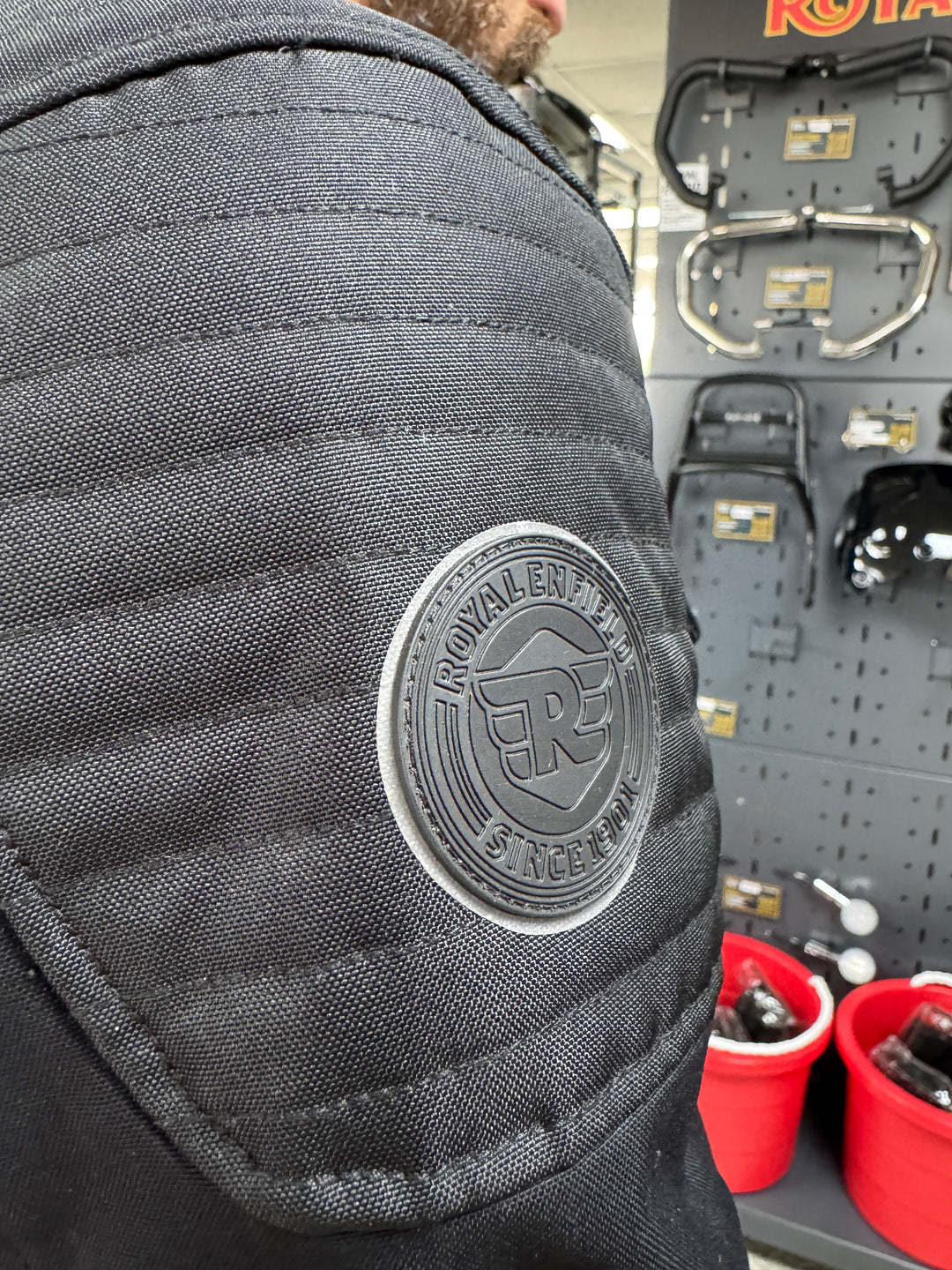 Jacket: Nirvik Riding Jacket (Black) Logo View