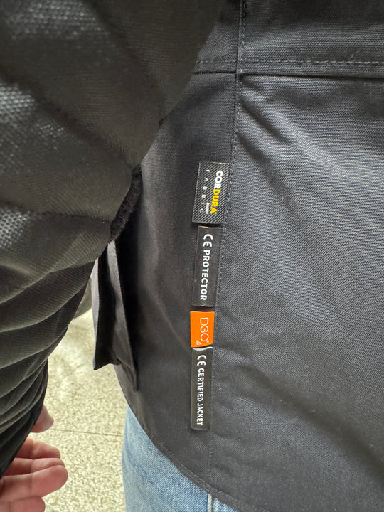 Jacket: Nirvik Riding Jacket (Black) Safety Info