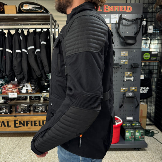 Jacket: Nirvik Riding Jacket (Black) Side view 2 