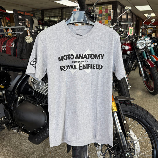 T-Shirt: Men's Moto Anatomy (heather gray)