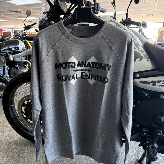 Long Sleeve: Men's Moto Anatomy Terry Crew (graphite)