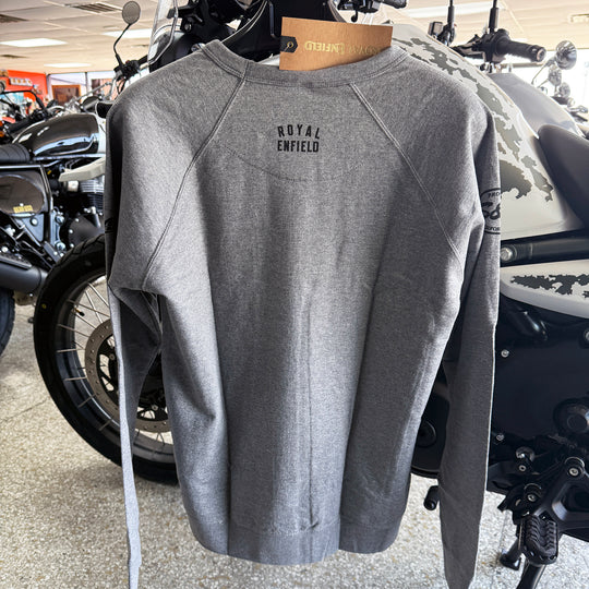 Long Sleeve: Men's Moto Anatomy Terry Crew (graphite)