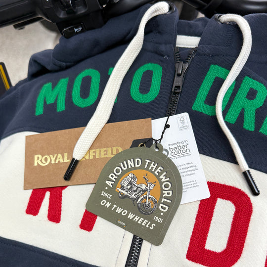 Long Sleeve: Women's Motorcross Hooded Sweater (navy)