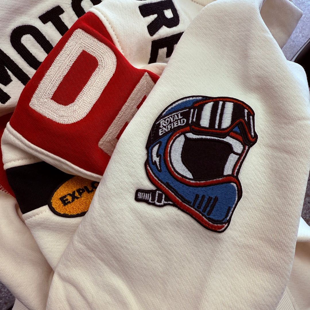 Long Sleeve: Women's Motorcross Hooded Sweater (off-white)