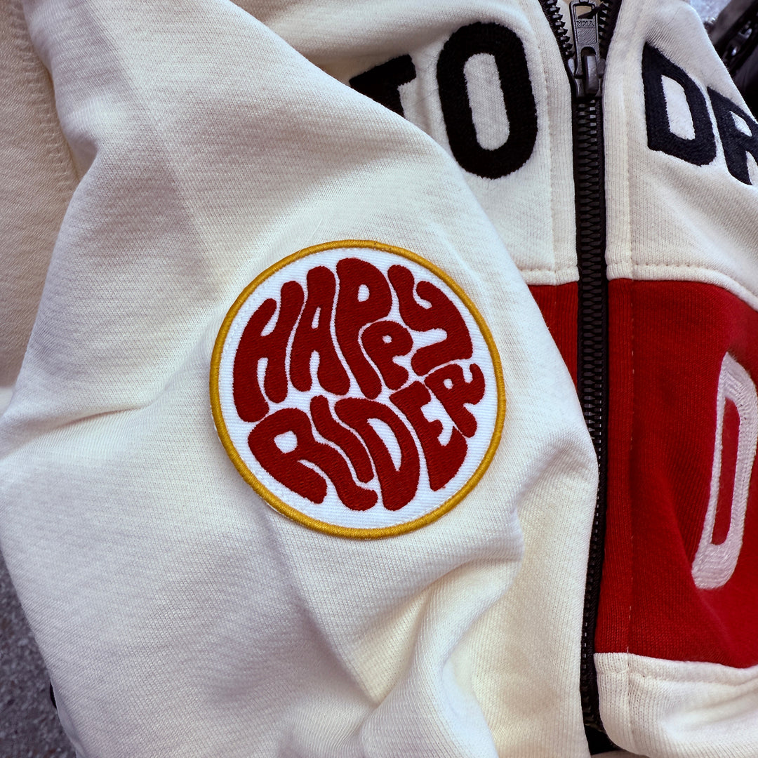Long Sleeve: Women's Motorcross Hooded Sweater (off-white)