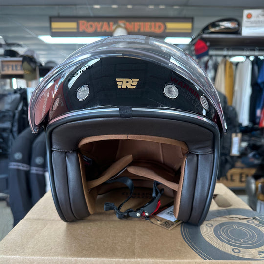 Helmets: Royal Enfield NEO MLG 1901 3/4 Motorcycle Helmet (Red)