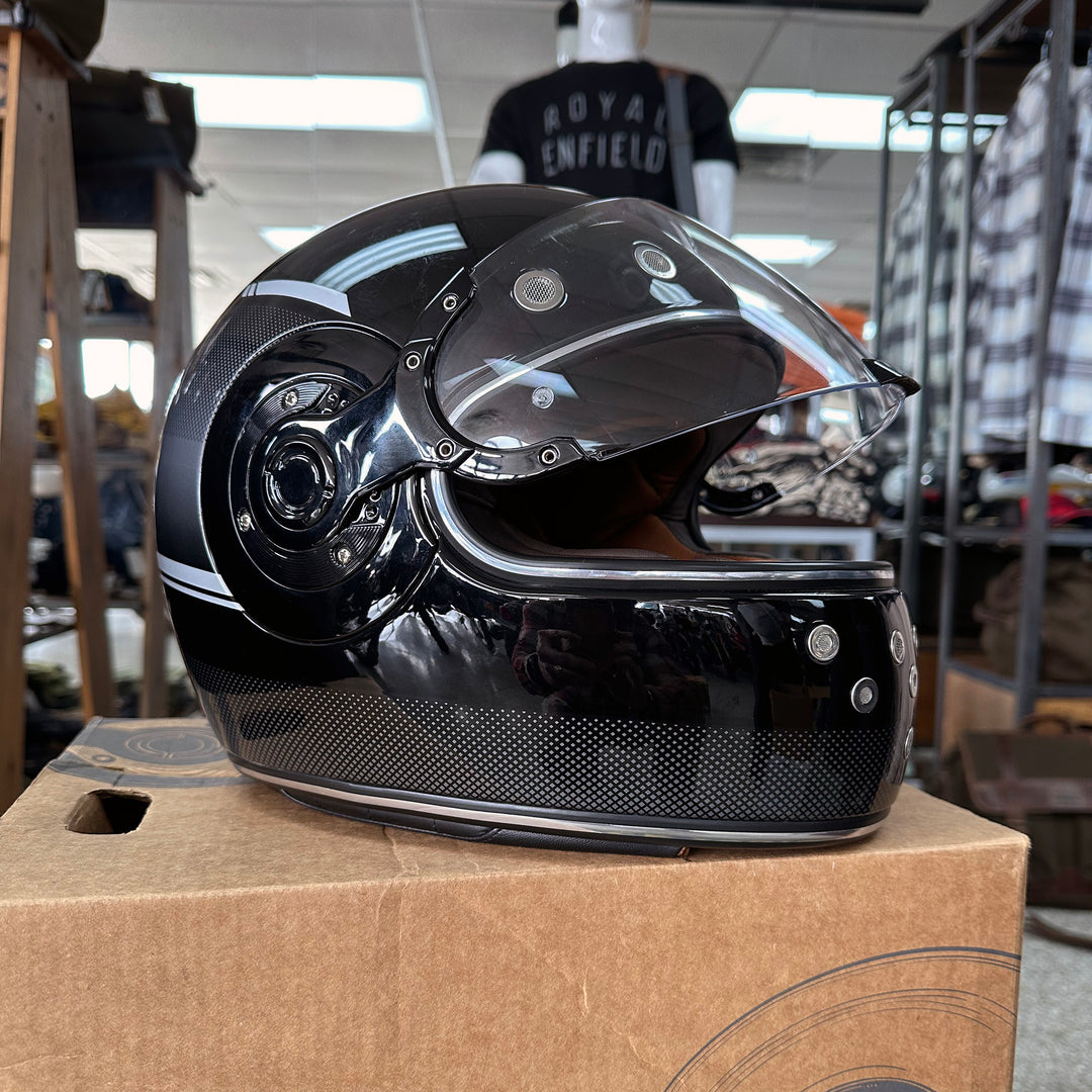 bike helmet royal enfield Stealth Modular (Brushed Gloss-Red) Riders Junction Fiberglass Classic open face design Adjustable nylon chin straps with micrometric lock system Protection Impact protection Classic design with modern comfort.