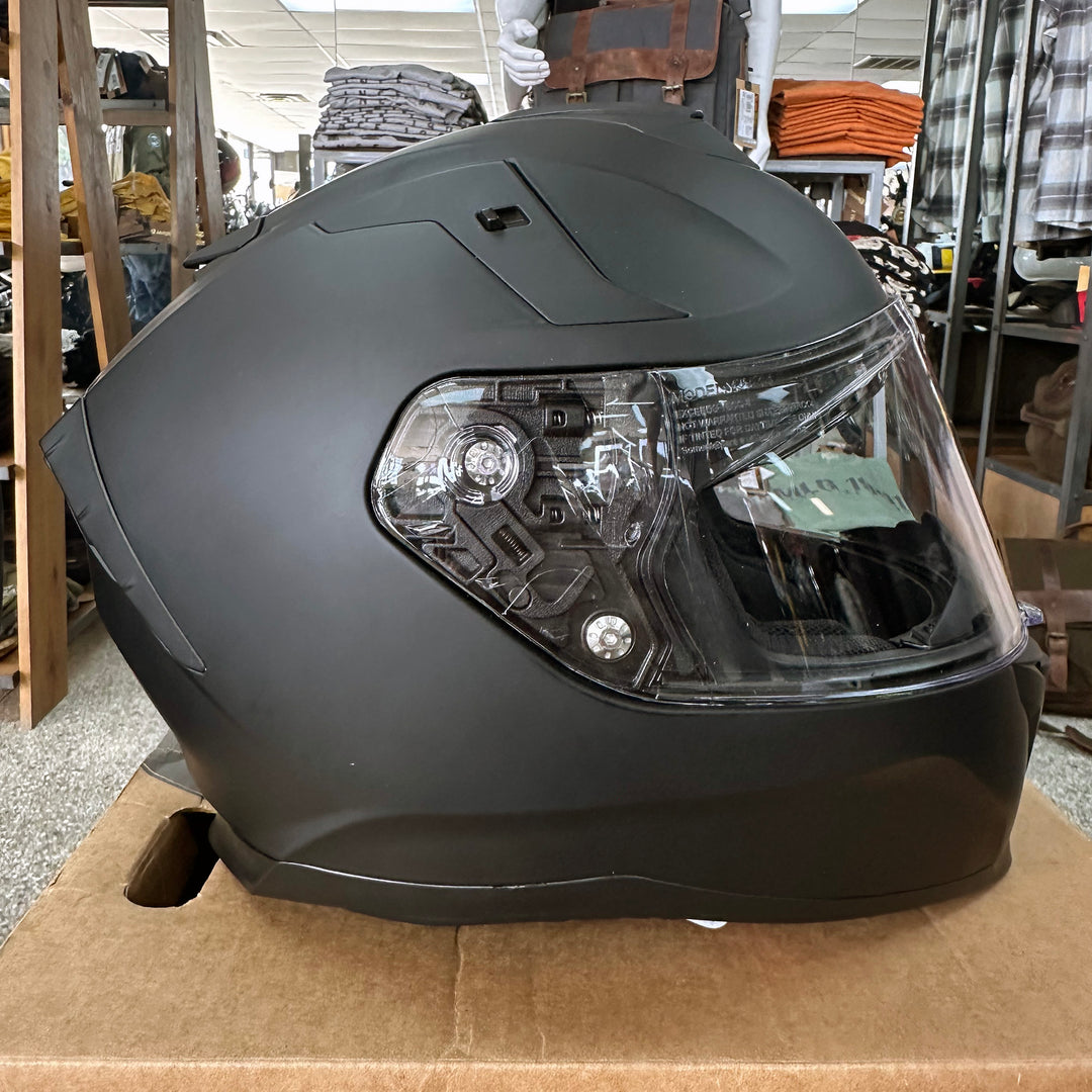 Helmets: Royal Enfield Vista Fiberglass Full Face Helmet (Black)