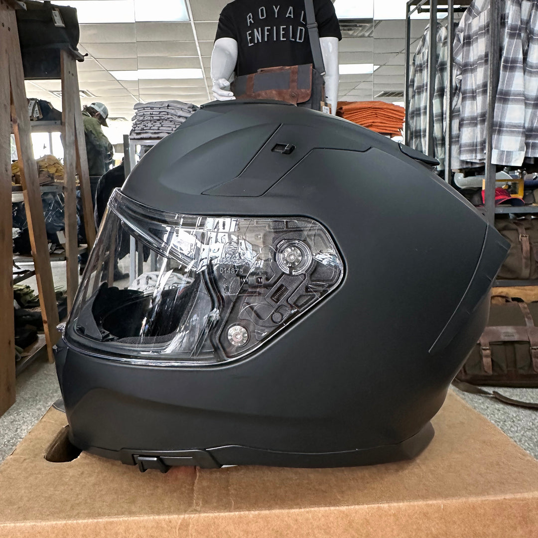 Helmets: Royal Enfield Vista Fiberglass Full Face Helmet (Black)