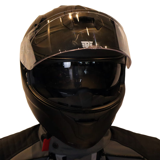 Helmets: Royal Enfield Vista Fiberglass Full Face Helmet (Black)