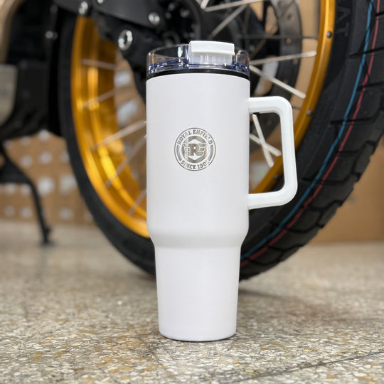 Royal Enfield 40 Ounce Tumbler (white)