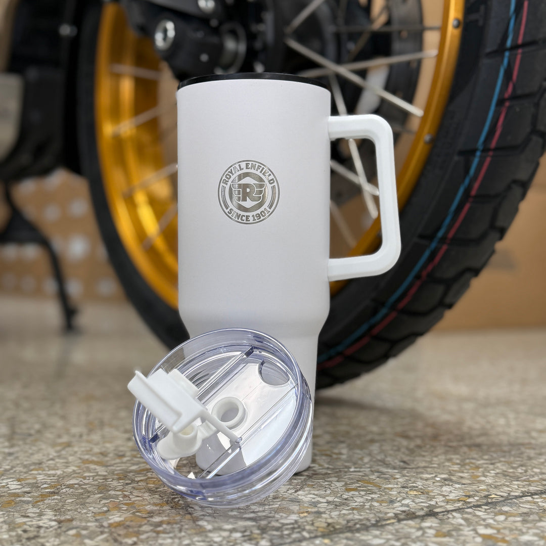Royal Enfield 40 Ounce Tumbler (white)