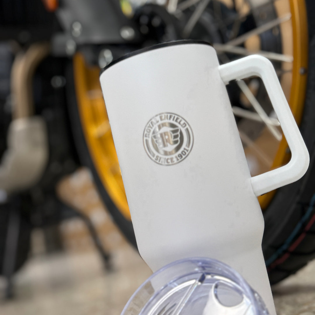 Royal Enfield 40 Ounce Tumbler (white)