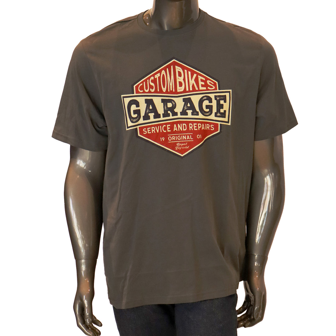 T-Shirt: Custom Bike Garage (charcoal)
