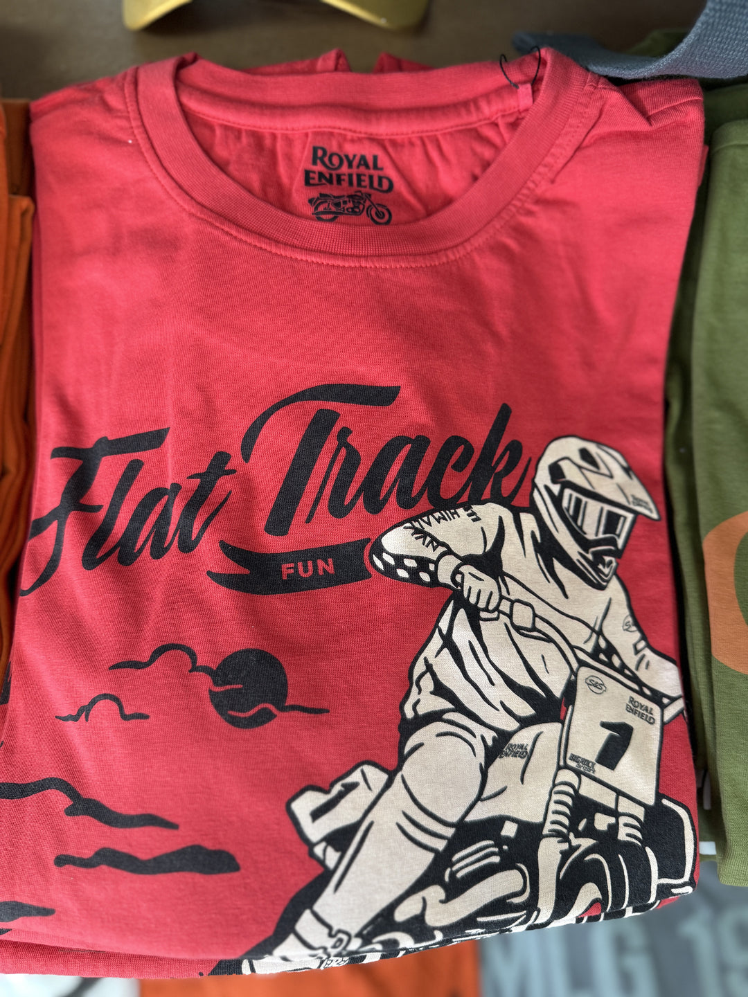 T-Shirt: Flat-Track Fun (red)