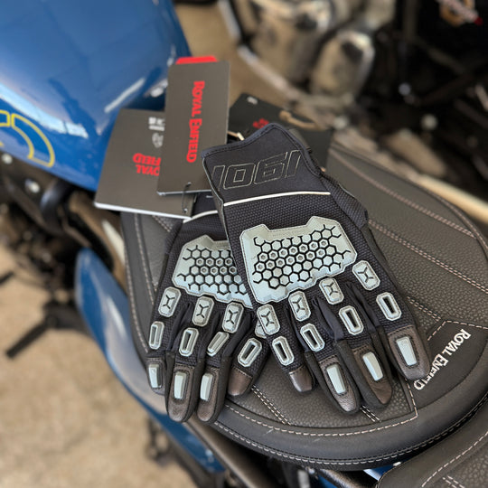 Gloves: Royal Enfield MX Pro (black) Motorcycle Gloves