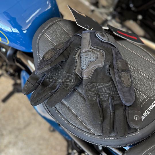 Gloves: Royal Enfield MX Pro (black) Motorcycle Gloves