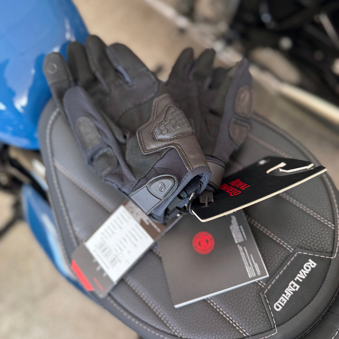 Gloves: Royal Enfield MX Pro (black) Motorcycle Gloves