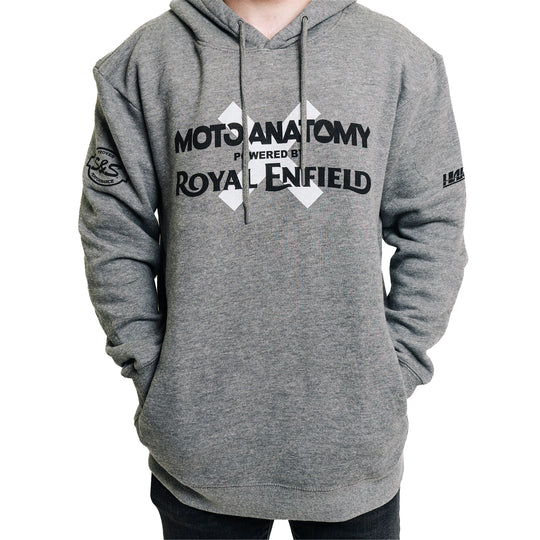 Long Sleeve: Men's Moto Anatomy Fleece Hooded (gray)