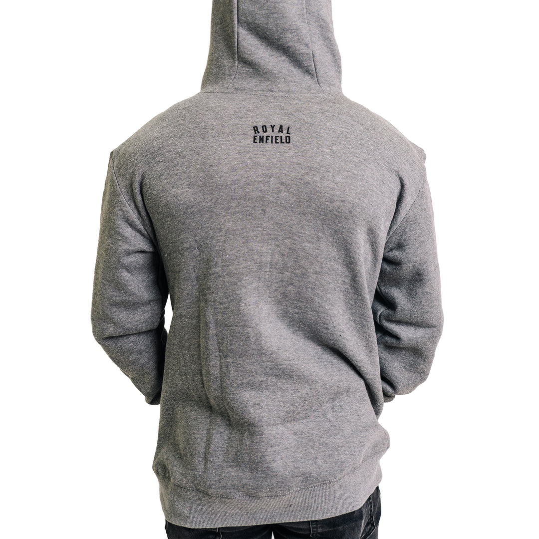 Long Sleeve: Men's Moto Anatomy Fleece Hooded (gray)